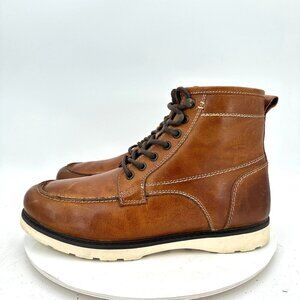 Crown Vintage Men Size 10 Brown Leather Flanel Moc Toe Lace Up Ankle Boot Crown Vintage Polmer Moc Toe Boot - Free Shipping | DSW main image 2